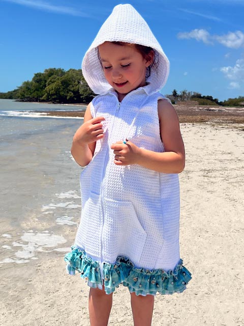 childs swimsuit coverup wrap